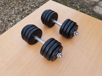 Jednoručky činky 2x13kg za 1150,-Kč