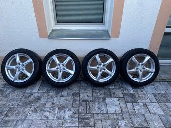 Alu Brock RC30 17” + Continental 215/50 R17, perfektní stav