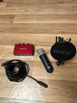 set - mikrofon Rode NT1 a Focusrite