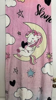 Deka s potiskem jednorožce