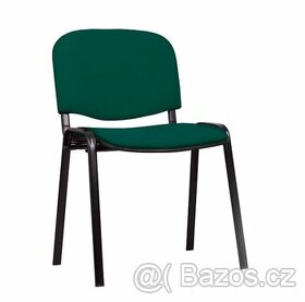 Konferenční židle tmaně zelená - PERFEKTNÍ STAV