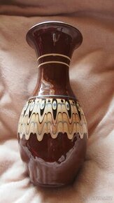 Keramická váza, bulharská keramika, vintage, retro - 1