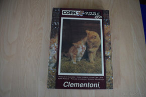Korkové puzzle Clementoni 500 - Zrzavé kočky