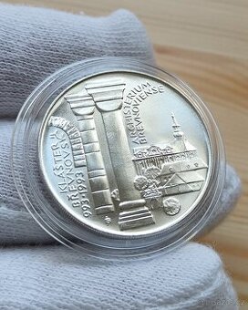 Stříbrná pamětní mince Břevnovský Klášter 1993 BK provedení