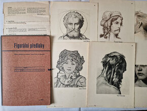 Figurální předlohy 1935 Homoláč školní sbírka pro kreslení - 1