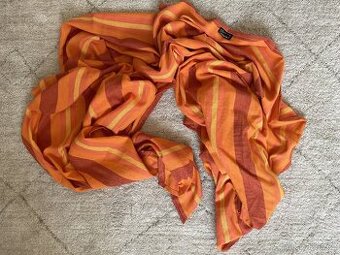 Šátek na nošení miminek a dětí ŠaNaMi - Orange, Velikost 5m