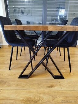 Kovové nohy na stůl –  tvar X (2 ks v sadě)