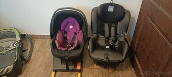 Set od 0.měs. až  4-5let včetně Isofix základny Top stav