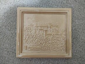 Dekorace na zeď zámek Letovice keramická kachle