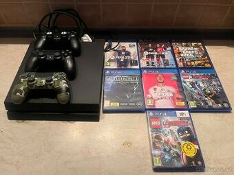 PS 4 + ovladače a hry - 1
