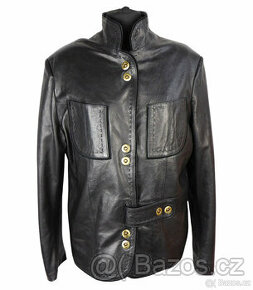 Kožená měkká dámská černá bunda DERI vel. L