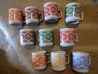 Retro Hrnky mandala retro hrnečky mandaly