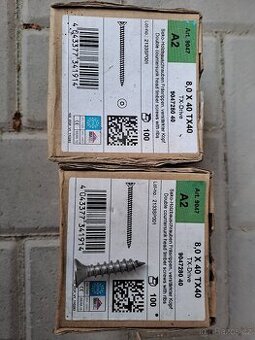 Vrut pro tesařské kování 8,0x40 THH TX40 ZB závit celý