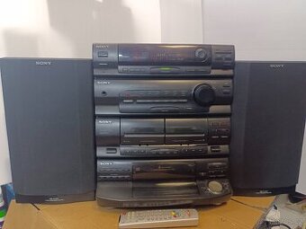 SONY věž HCD-N355 , pětidisk,rádio, double deck, zesilovač.