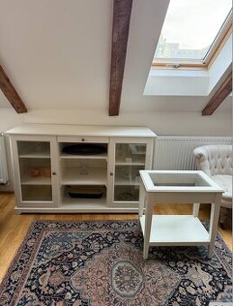 Sada Ikea LIATORP příborník, konzolový stůl a odkládací stůl