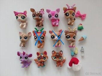 Lps littlest pet shop lišky, koloušci, drak, srnka a doplnky