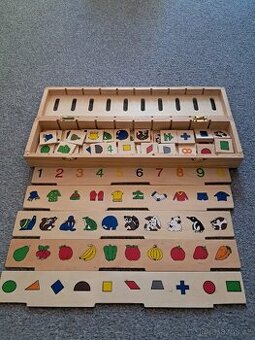 Nová didaktická dřevěná vkládačka