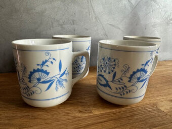 4x retro sběratelský hrnek cibulák