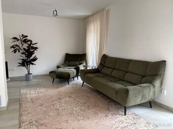 Sedací sestava - 3místná + křeslo+ taburet