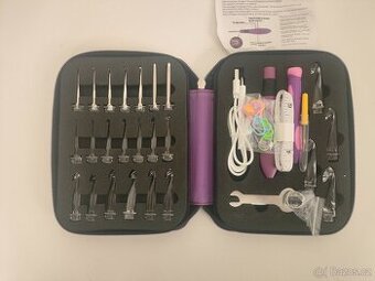 #290 Háčkovací set s LED háčikom – kompletná sada (24 veľkos