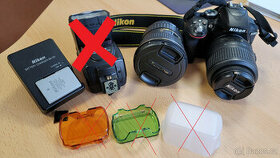 Nikon D5300, 2 objektivy, nabíječka, 2x akumulátor
