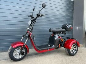 Elektrická tříkolka Lera Scooters C5 1000W červená