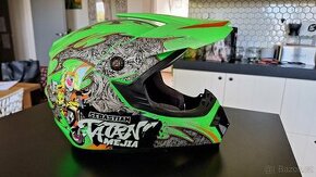 Dětská motocross helma Mejia - Velikost: 51-52 cm