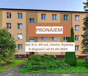 Pronájem bytu 3+1, Vsetín - Rybníky, plocha 69 m² - 1