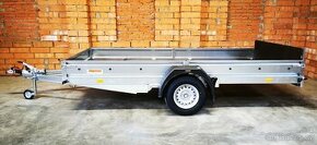 přívěsný vozík sklopný 1300 kg – 380x180x25 cm