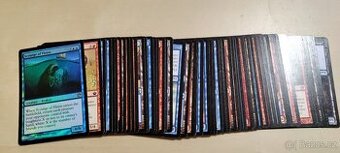MTG Modro-červený deck ( 70 karet ) + 8 vzácnějších karet