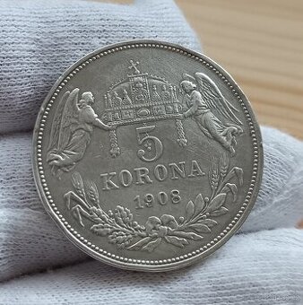 AG 5koruna RU 1908 KB František Josef I..