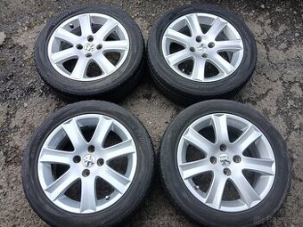 Prodám sadu Orig ALU kol Peugeot 195/55R16 letní