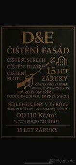 ČIŠTĚNÍ FASÁD, ZÁMKOVÉ DLAŽBY,STŘECH A MNOHO DALŠÍCH