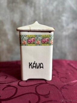 Porcelánová dóza na kávu