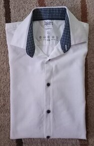 Pánská (chlapecká) společenská košile, vel. 37/38 slim fit