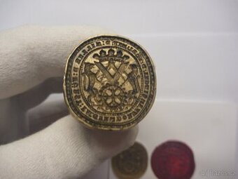 Staré knížecí cechovní pečetidlo typář cech mlynářů Krnov