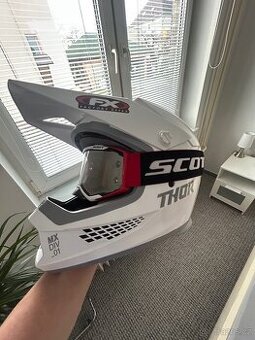 Přilba Thor+brýle Scott