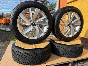 Alu kola 5x112 r16 VW Gavia + zimní pneu 205/55/16