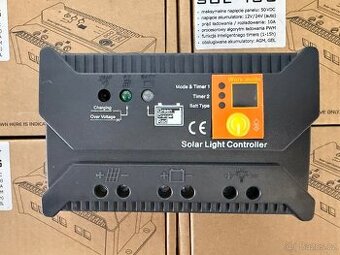 Solární regulátor SOL-10S PWM 10A - nový (4 ks)
