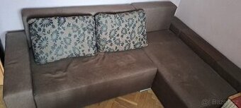 Rohová rozkládací sedací souprava