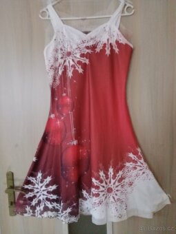 Šaty vánoční damske vel.M