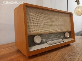 Funkční hrající100%stav retro radio r. 1957Grundig 92M a