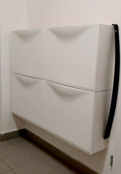 IKEA botník TRONES , bílá, 4 kusy. Jak nové