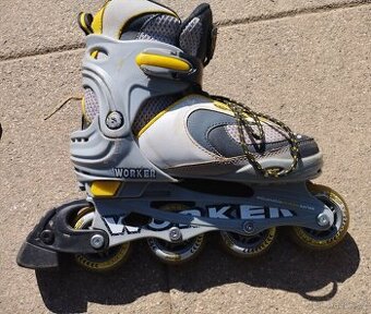 Kolečkové brusle velikost 34-37 nastavitelné