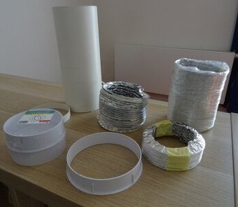 Ventilace 100 mm - přebytky - cena za vše