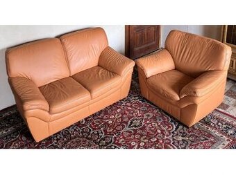 Kožená sedací souprava 2+1, 3202