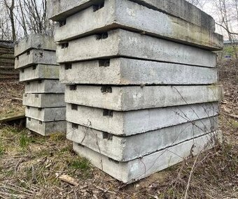 Betonové panely nové 2x1m 21,5cm výška