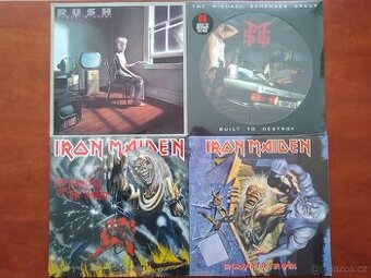 PRODÁM MIX LP - RUSH ,M.S.G., IRON MAIDEN...