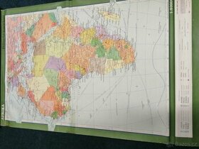 školní mapa Afrika - Politické rozdělení - 1