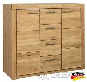 Vysoká komoda Highboard - Divoký dub masiv Germany - 1